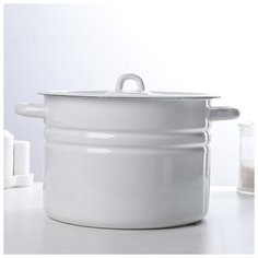 Кастрюля цилиндрическая 8 л светлая 1533927 Сибирские товары