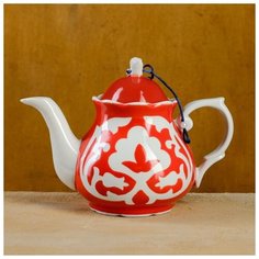 Чайник Слоник 1 л код 5000 Пахта красная 4262503 Turon Porcelain