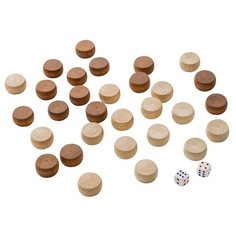 Фишки для нард "Кировские" средние с кубиками