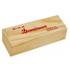 Домино в светлой деревянной коробке Partida