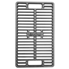 Решетка-гриль чугунная 420*250*10 мм с двумя литыми ручками Биол