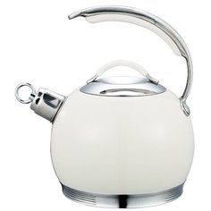 Bekker Чайник со свистком BK-S518 3 л, бежевый
