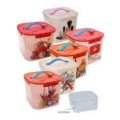 Контейнер для хранения с вкладышами "Деко", 7 л Idea (М Пластика)