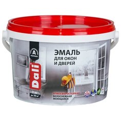 Эмаль акриловая (АК) DALI для окон и двeрей база А (белый) 3 кг