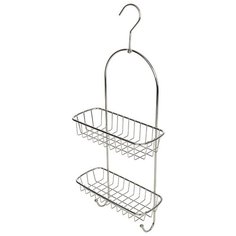 Полка двухъярусная подвесная COZY-CR-3 Рыжий Кот 23х10х55 см без шурупов и присосок