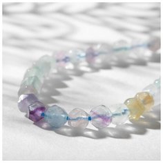 Бусины на нити кубик "Флюорит", 40см 5863880 Сима ленд