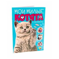 Книжка с наклейками "Брошюра с наклейками Мои милые котята" Проф Пресс