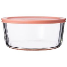 Контейнер для еды Smart Solutions стеклянный 1652 мл розовый JV1652RD
