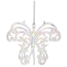 Украшение елочное "Кружевная бабочка", 10,8x12,5x2,5 см Феникс Present