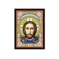 Алмазная мозаика блестящая "Икона № 24", 30х40 см (с подрамником, c частичным заполнением) Рыжий кот