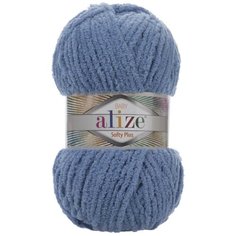 Пряжа Alize "Softy Plus", 120 метров, 5 мотков по 100 грамм, цвет: 374 джинс