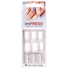 Твердый лак Kiss Broadway. Импресс Маникюр "Марсель", длина короткая Impress Manicure BIPD051