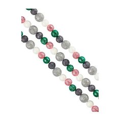 Гирлянда новогодняя "Серебряные средние шарики", 170x2x2 см Феникс Present