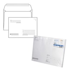 Конверт "Куда-Кому", С4 (229х324 мм), 50 штук, отрывная полоса, 90 г/м2 Курт
