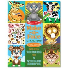 Набор стикеров с фонами "Животные" Melissa & Doug