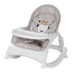 Стульчик-качалка Lorelli "Alex" со столиком (цвет: Grey Bear, серый)