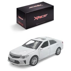 Детская инерционная металлическая машинка Serinity Toys, с открывающимися дверями, модель Toyota Camry, со светом и звуком, белый