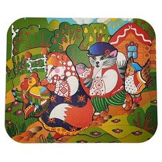 Деревянный пазл "Кот, Петух и Лиса" 12 дет. арт 8304 /30 Нескучные игры