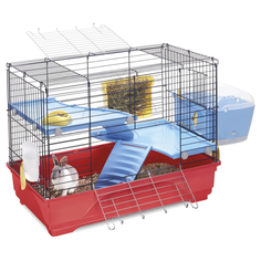 Клетка для грызунов Imac Benny 80, клубнично-красный, 80*48,5*60 см