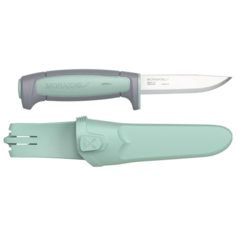 Нож Morakniv Basic 511 2021 Edition углеродистая сталь, пласт. ручка (серая) зел. вставка, 13955