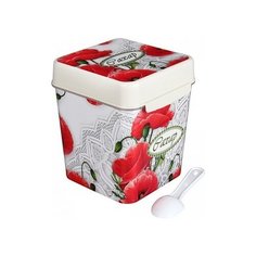 Ёмкость с ложкой "Маки" (сахар), 1,2 л Alternativa