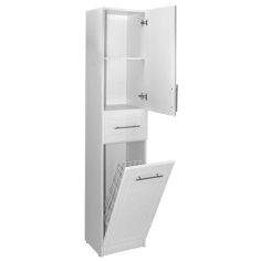 Пенал универсальный с бельевой корзиной "Вилена-35", правый Mixline