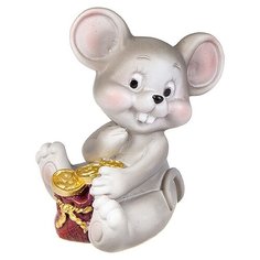 Статуэтка SNOWMEN Мышка, 6.3 см серый