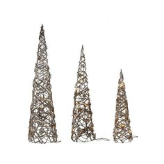 Фигурка РЕМЕКО Ёлка 3 штуки бежевый