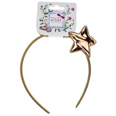 Ободок Lukky Звезда золотистый