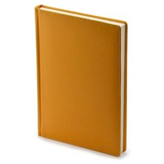 Ежедневник Альт Velvet недатированный, искусственная кожа, А5, 136 листов, Желтый