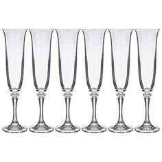 Набор бокалов для шампанского из 6 шт branta 175 мл Crystalite (669-242)