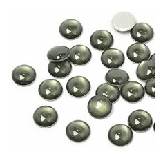 Стразы термоклеевые "Ideal", акрил, размер: 6 мм, цвет: серый (001), 100 штук