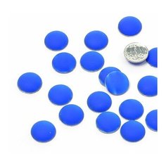 Стразы термоклеевые "Ideal", акрил, размер: 8 мм, цвет: синий (100 штук)
