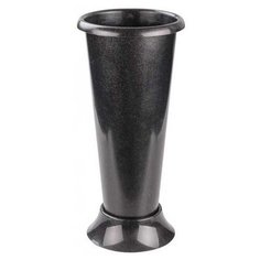 Ваза для цветов под срезку, 425 мм (черный) Alternativa