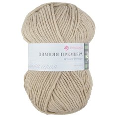 Пряжа Пехорка "Зимняя премьера", 150 метров, 10 мотков по 100 грамм, цвет: 258 бежевый