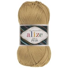 Пряжа Alize "Diva Plus", 220 метров, 5 мотков по 100 грамм, цвет: 298 карамель