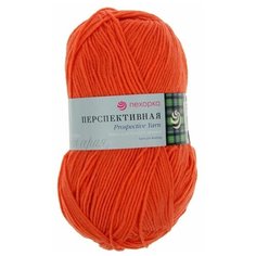Пряжа Пехорка "Перспективная", 270 метров, 5 мотков по 100 грамм, цвет: 396 настурция