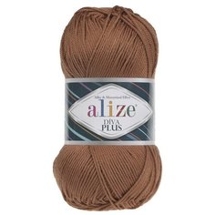 Пряжа Alize "Diva Plus", цвет: 525 темный имбирь, 220 метров, 100 грамм, цвет: (5 мотков)