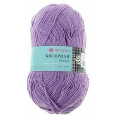 Пряжа Пехорка "Бисерная", 450 метров, 5 мотков по 100 грамм, цвет: 178 светло-сиреневый (количество товаров в комплекте: 5)