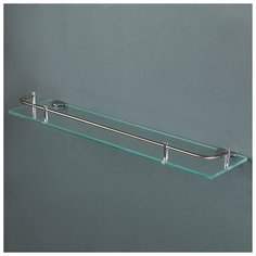 Полка для ванной комнаты, металл, стекло 50х11,5х4 см 3557433 Сима ленд