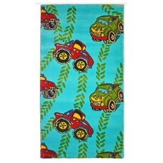 Ковер "Kamalak tekstil", 80х150 см (голубой/красный)