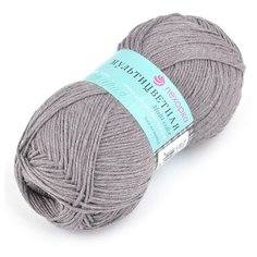 Пряжа Пехорка "Мультицветная", 180 метров, 5 мотков по 50 грамм, цвет: 585 графит