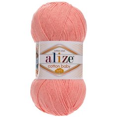 Пряжа Alize "Cotton Baby Soft", 270 метров, 5 мотков по 100 грамм, цвет: 145 персиковый