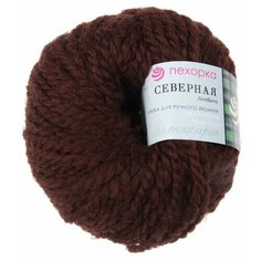 Пряжа Пехорка "Северная", 50 метров, 10 мотков по 50 грамм, цвет: 251 коричневый