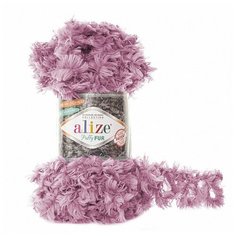 Пряжа Alize "Puffy Fur", 6 метров, 100 грамм, цвет: 6103 сиреневый (5 мотков)