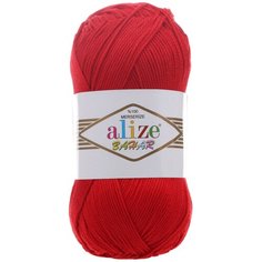 Пряжа для вязания Alize "Bahar", цвет: 056 красный, 260 м, 100 грамм (5 мотков)