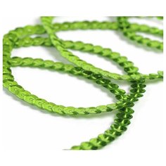 Пайетки на нитях Tesoro "Silver Base", 6 мм, 73,12 м, цвет: 10 салатовый