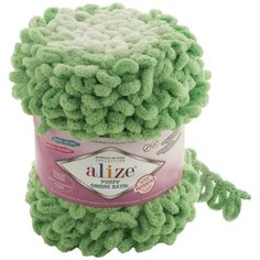 Пряжа Alize "Puffy Ombre Batik", 55 метров, 600 грамм, цвет: 7428 салатовый