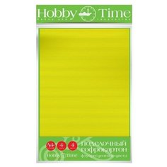 Цветной картон гофрокартон Флуоресцентные цвета Альт, A4, 4 л., 4 цв.