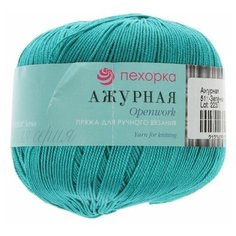 Пряжа Пехорка "Ажурная", 280 метров, 10 мотков по 50 грамм, цвет: 511 зеленка (количество товаров в комплекте: 10)